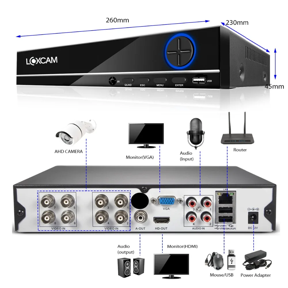 DVR-尺寸图-8CH