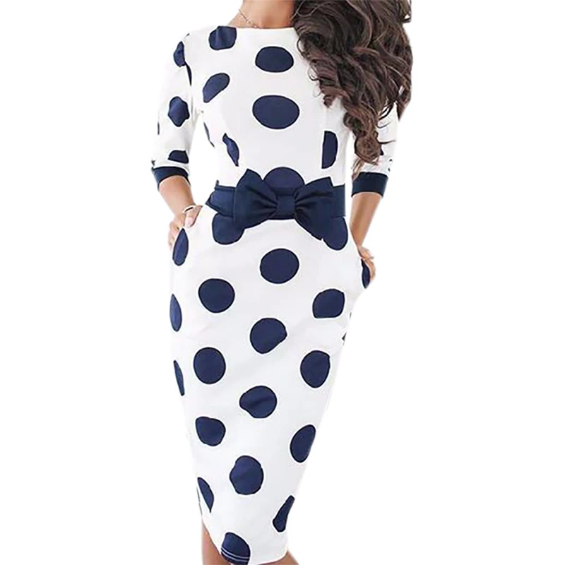 polka dot work dress