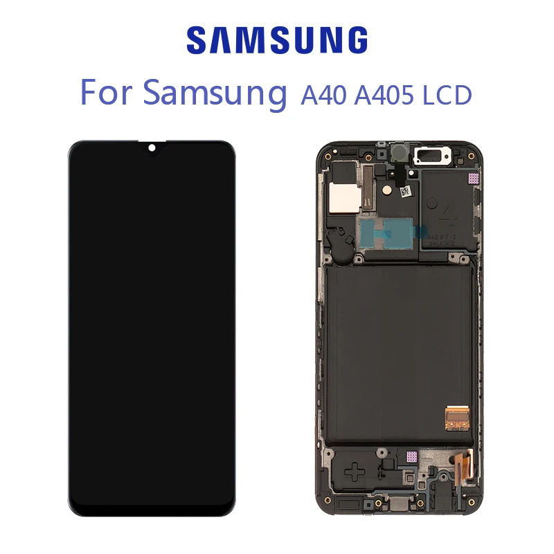 Дигитайзер в сборе для Samsung Galaxy A40 A405 A405F A405FN/DS ЖК-дисплей сенсорный экран Бесплатные инструменты