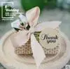 style 4 Новые bomboniere бамбуковые коробки для свадебных подарков подарок коробка сладостей держатели с лентой Свадебная вечеринка Baby Shower поставки - Цвет: style 4