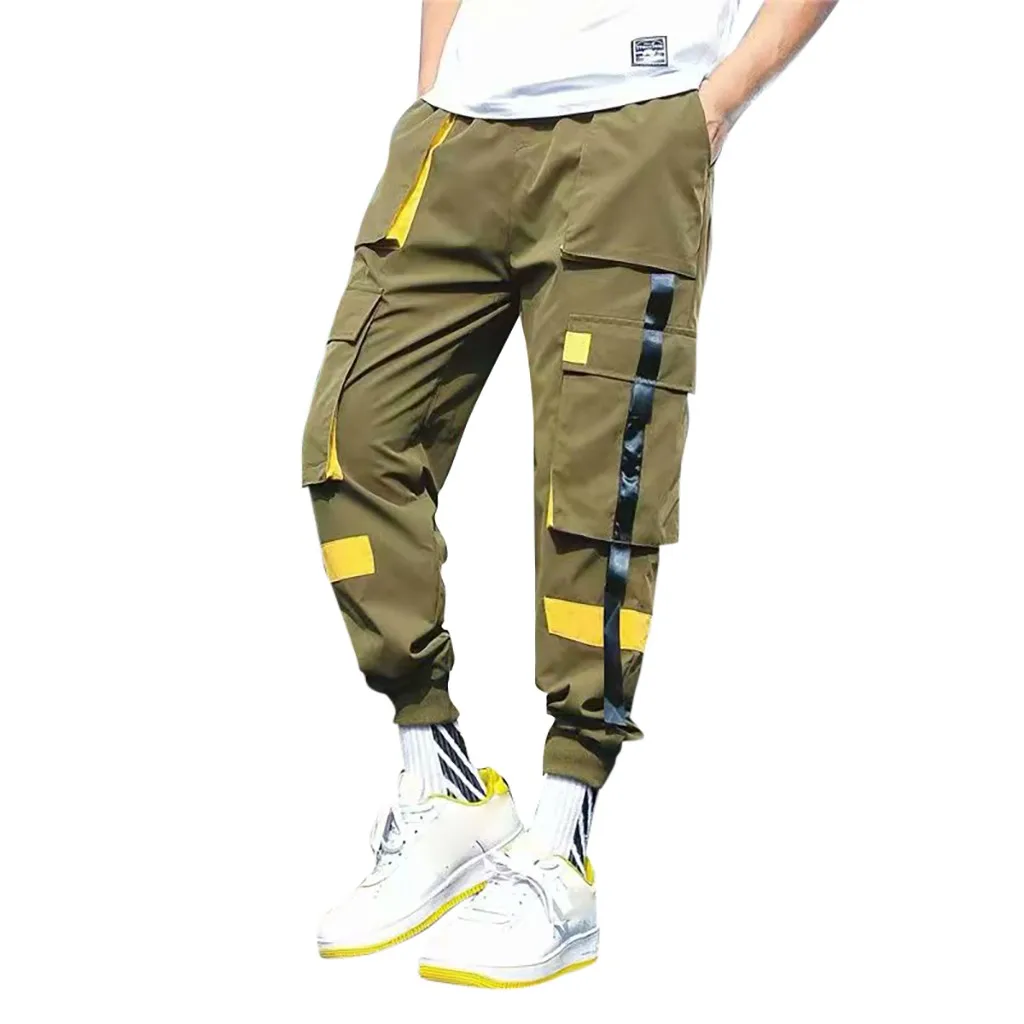 Мужские брюки, стиль, модные однотонные комбинезоны различных цветов для отдыха, повседневные флисовые Свободные повседневные брюки с карманами, брюки, Pantalones Hombre