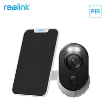 Reolink Argus 3 – caméra à batterie Rechargeable, Kit de panneaux solaires, projecteur extérieur couleur, Vision nocturne, accès à distance PIR via téléphone