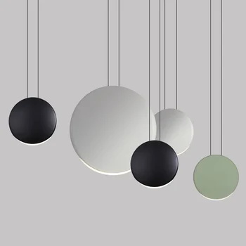 

Modern Round Macaron LED Chandelier Kitchen Fixtures Loft Bedroom Living Room Nordic Pendant Lamps Interior Decoration Luminaire