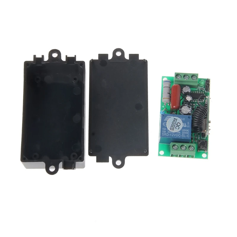 AC 220V 10A 315 MHz/433 MHz беспроводной релейный пульт дистанционного управления приемник 2x светодиодный передатчик