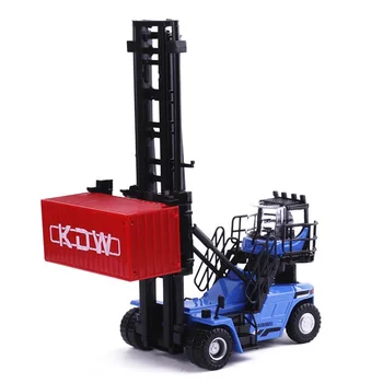 

Alloy Diecast 1:50 Construction Vehicle Empty Box Stacker Forklift Climbing Model Simulation Car Model Excavator Children Toys