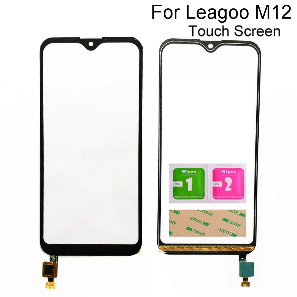 

5.7'' Touch Screen Front glass For Leagoo M12 Touch Screen Digitizer Lens Sensor Touch Panel Tools 3M Glue