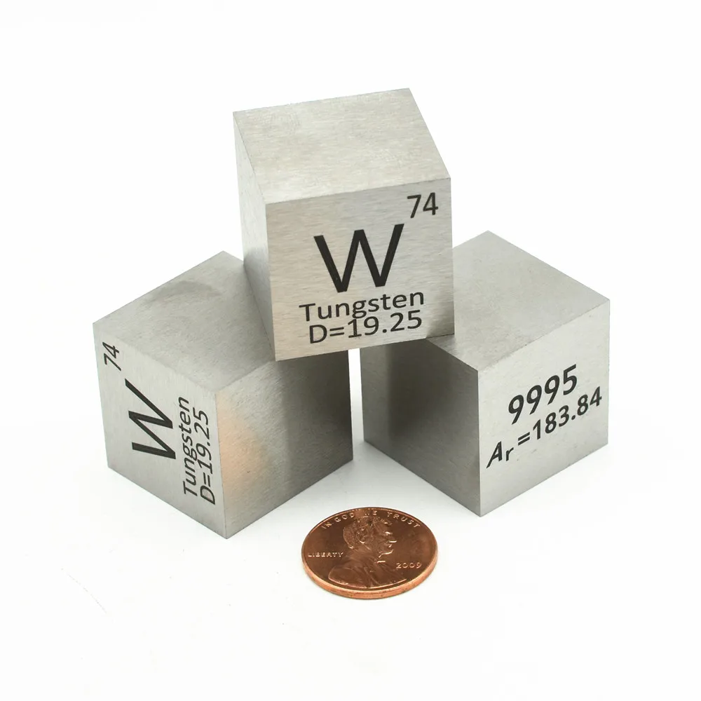 

Tungsten Cube Density W Block 99.95% Pure for Element Collection Hand Made DIY Hobbies Crafts Display 10mm-50mm Plain