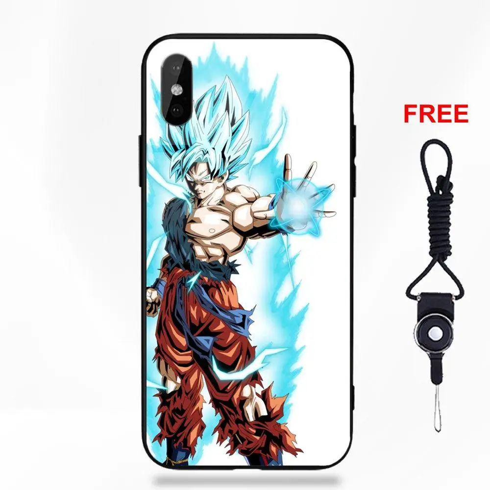 Dragon Ball Z Super Saiyan God Songoku для Galaxy S8 S9 Plus для huawei Honor 7X P20 Lite mate 10 Pro Redmi 5 Note 5A 6 - Цвет: as picture