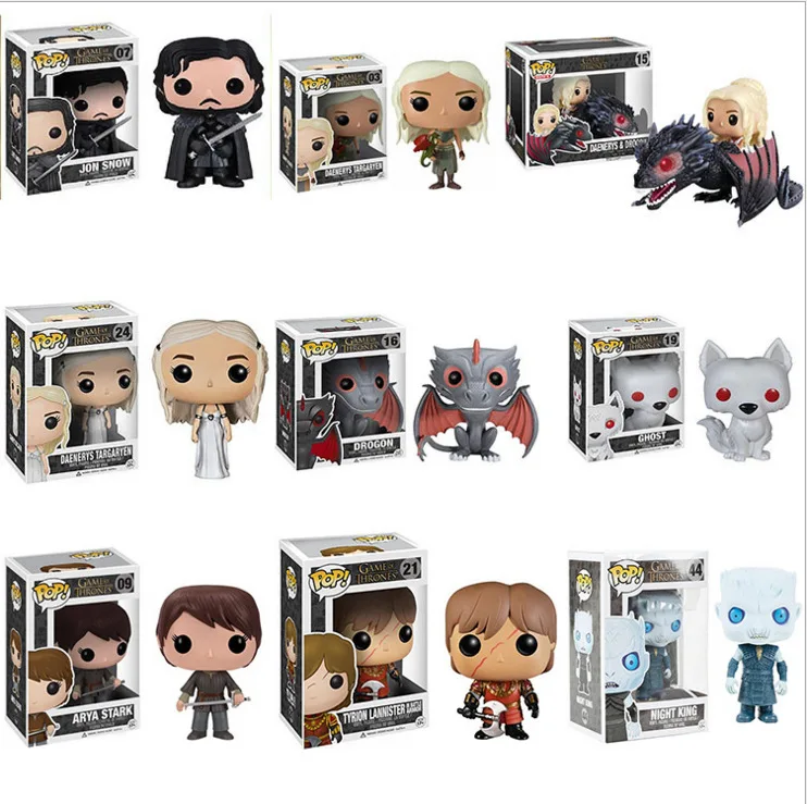 

Game of Thrones of Game Films And Television Products A Song of Ice And Fire Jon Dragon Mother Daenerys Garage Kit Doll Decorati