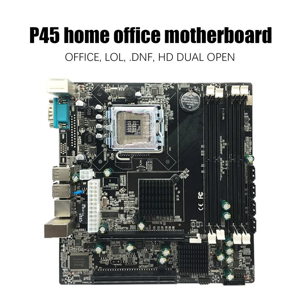 

P45 Desktop Motherboard Mainboard LGA 771 LGA 775 Dual Board DDR3 Support L5420 DDR3 USB Sound Network Card SATA IDE