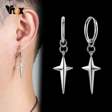 Mens Dangle Cross Earrings - Jewelry 