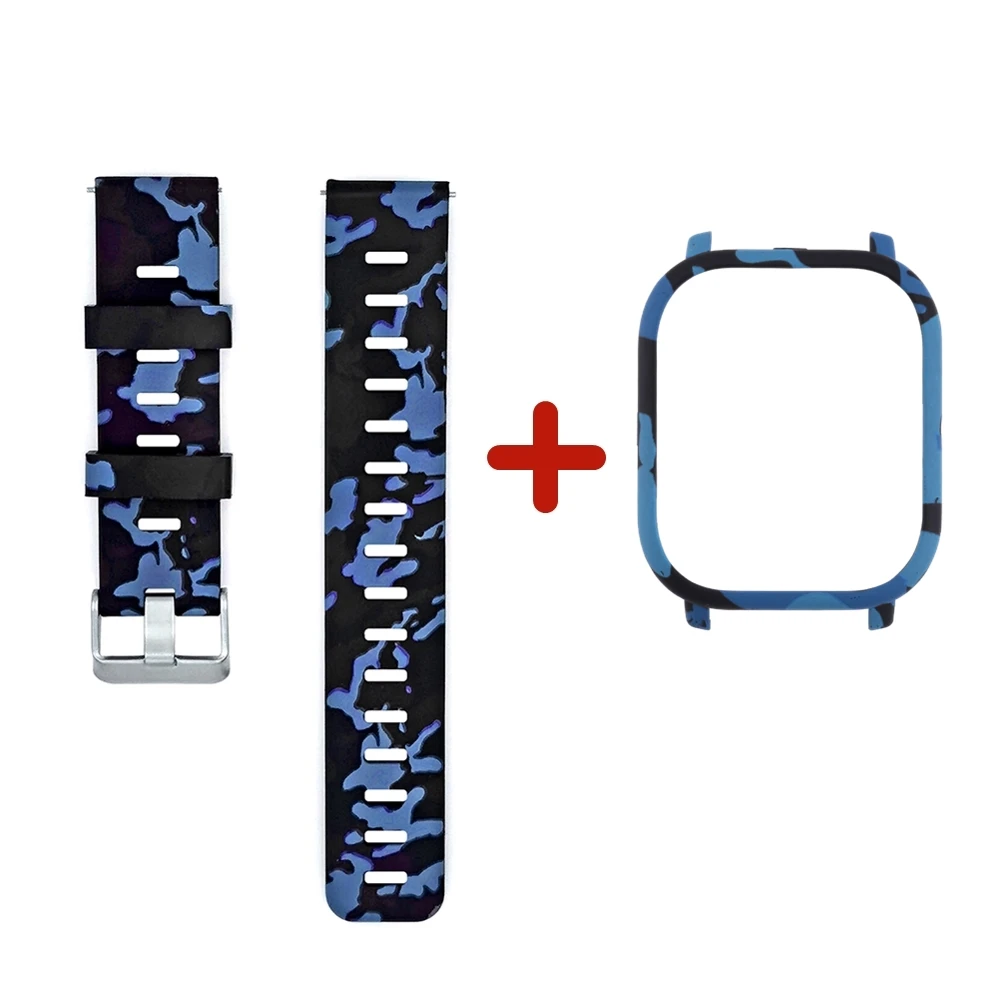 Package 7 FIFATA для Xiaomi Huami Amazfit GTS Smart Watch Band 20 мм ремешок+ чехол 2в1 для Amazfit GTS браслет защитный корпус - Цвет: Package 7