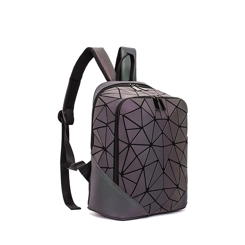 Comprar DIOMO de moda luminosa Irregular triángulo lentejuelas mochila para mujeres moda mochila femenina Backbag coreano