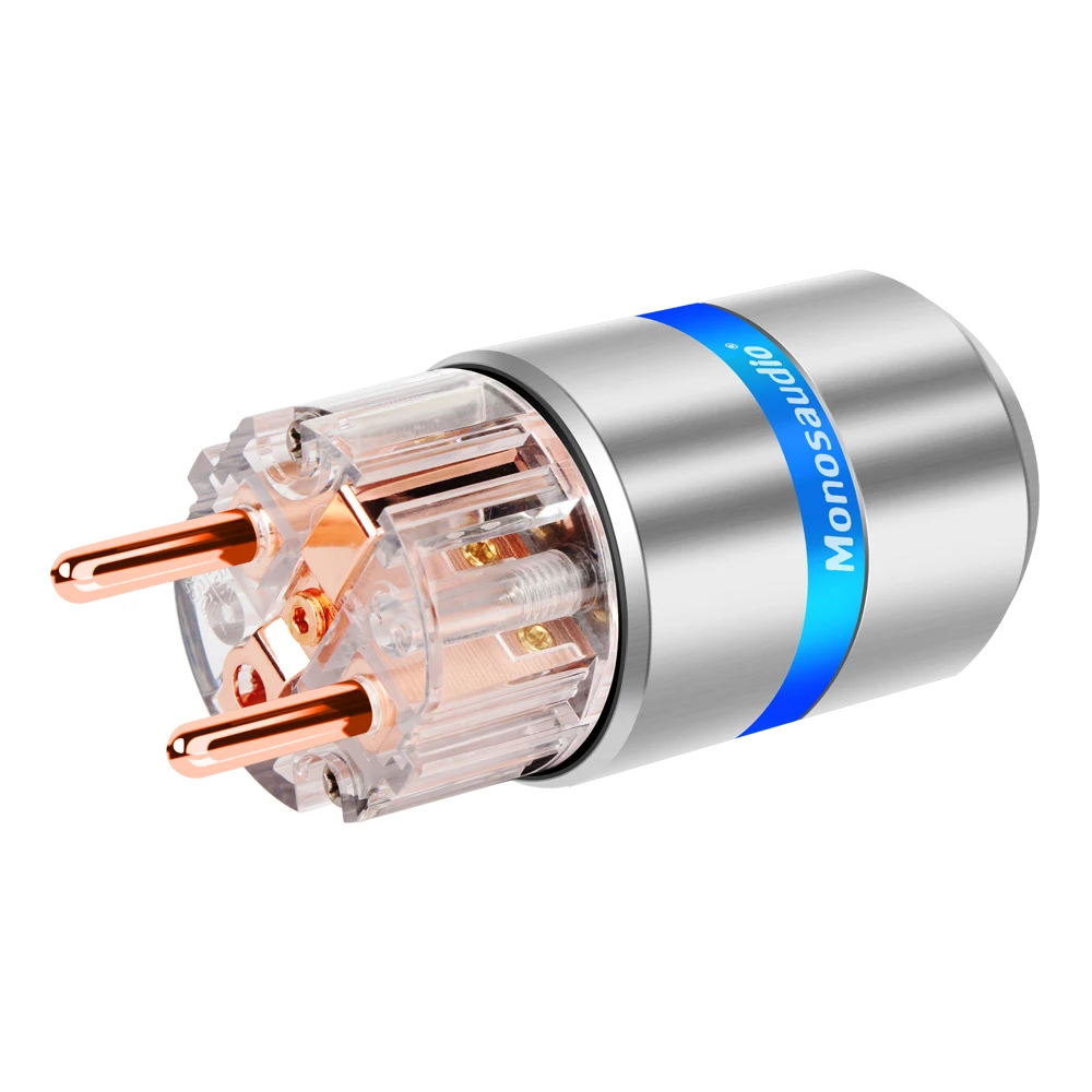 Monosaudio-Pure Copper Schuko Plug, E107, F107, Pure