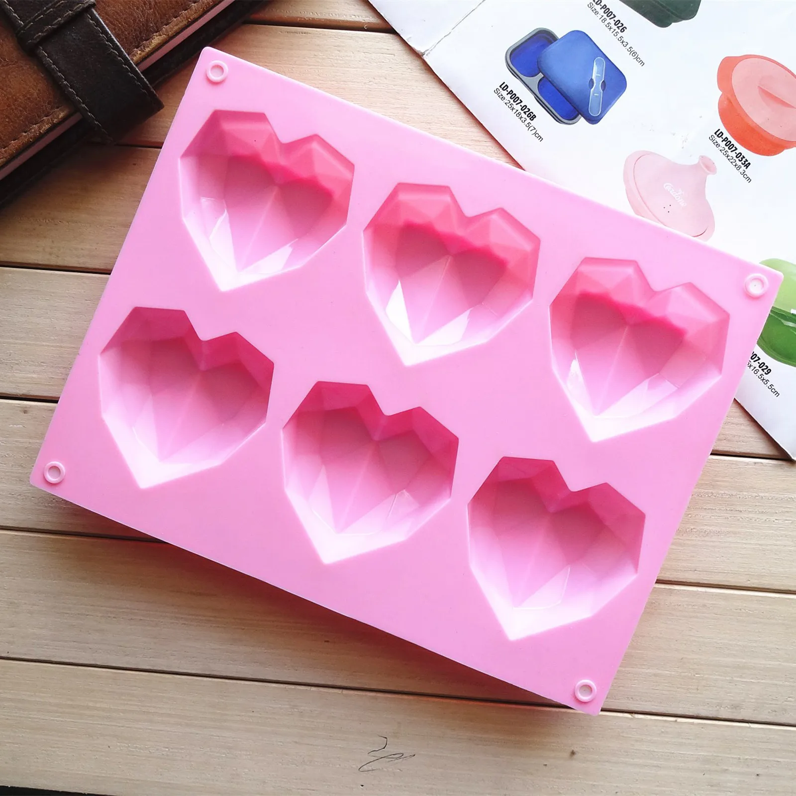 Heart-shaped Sphere Silicone Cake Mold Muffin Chocolate Cookie Baking Mould Pan Chocolate Candy Pastry Sphere Baking Cake tool