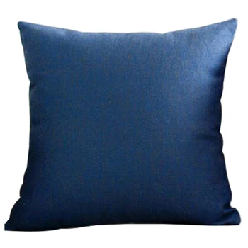 

Nordic Fashion Pillowcase Romantic Simple Home Decoration Linen Sofa Cushion Cover for Living Room Bedroom dark blue