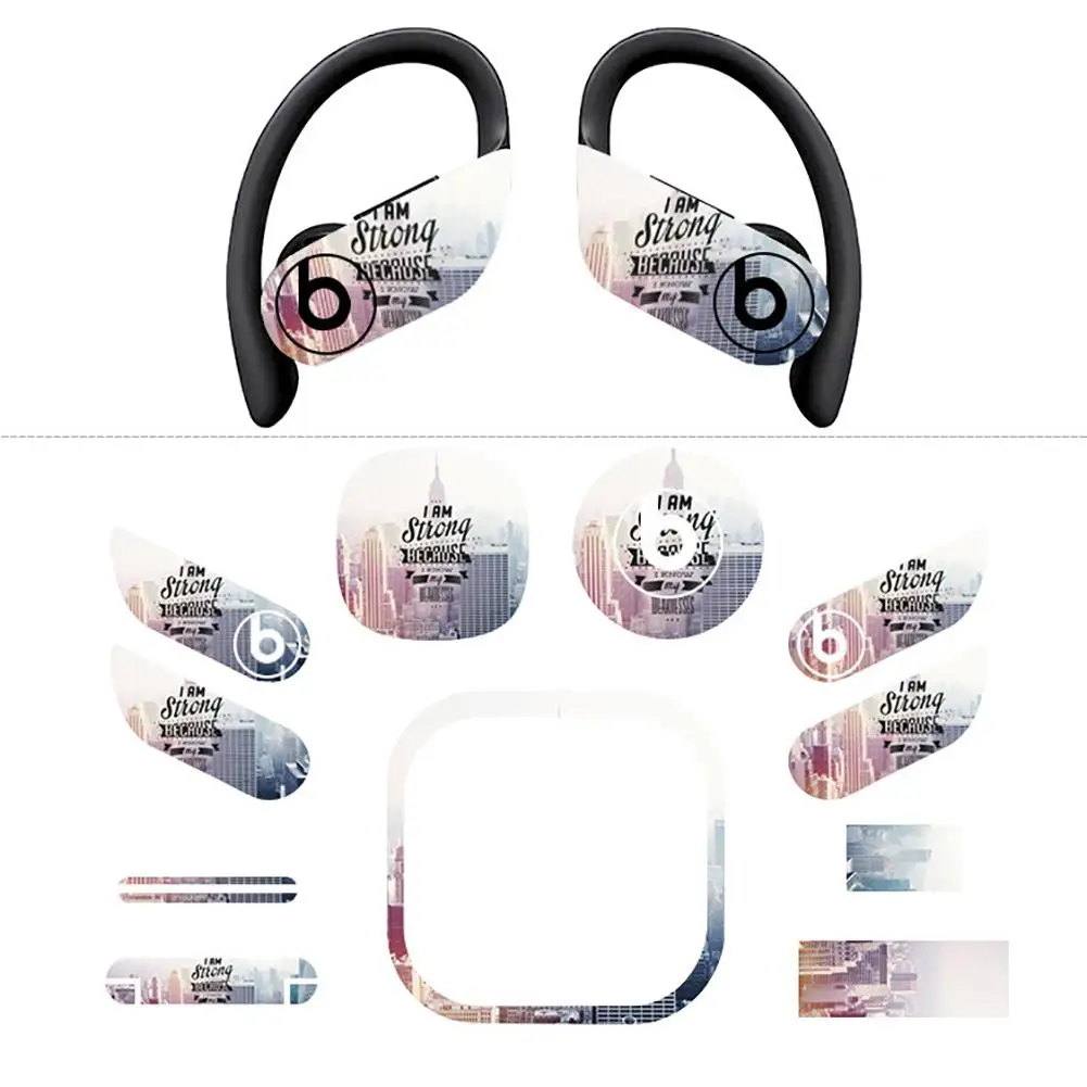 Защита для кожи Pegasus Beats Powerbeats вдыхаемых Bluetooth пленок ушей Набор цветных