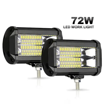 

Double Row 24 Beads Gathering 72W Work Light Led Double Row Long Strip Light Car Motorcycle Light Spotlight
