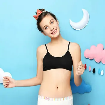 

10Pc/lot Teen Girls Underwear Soft Padded Cotton Bra Young Girls for Bra 8-18Y