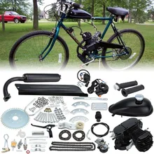80cc 2 велосипедный мотоцикл инсульт газовый двигатель комплект для DIY электрический велосипед горный велосипед полный комплект двигателя велосипедный комплект газового двигателя