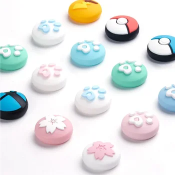 

Cute Cat Paw Claw Sakura Thumb Stick Grip Cap Joystick Cover For Nintend Switch Lite Joy-Con Controller Gamepad Thumbstick Case