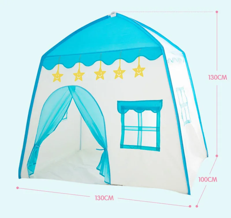 Kids Indoor Outdoor Castle Tent Baby Princess Game House Flowers Blossoming Boy Girl Oversized House Folding Game House Gifts