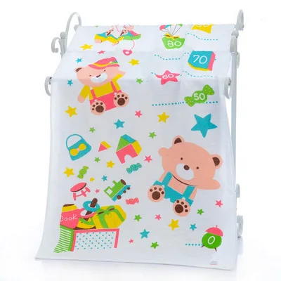 Medoboo 60*120 см газовое хлопковое детское банное полотенце для взрослых мультяшное Двухслойное одеяло для новорожденных банное полотенце для детей - Цвет: ME0134-5