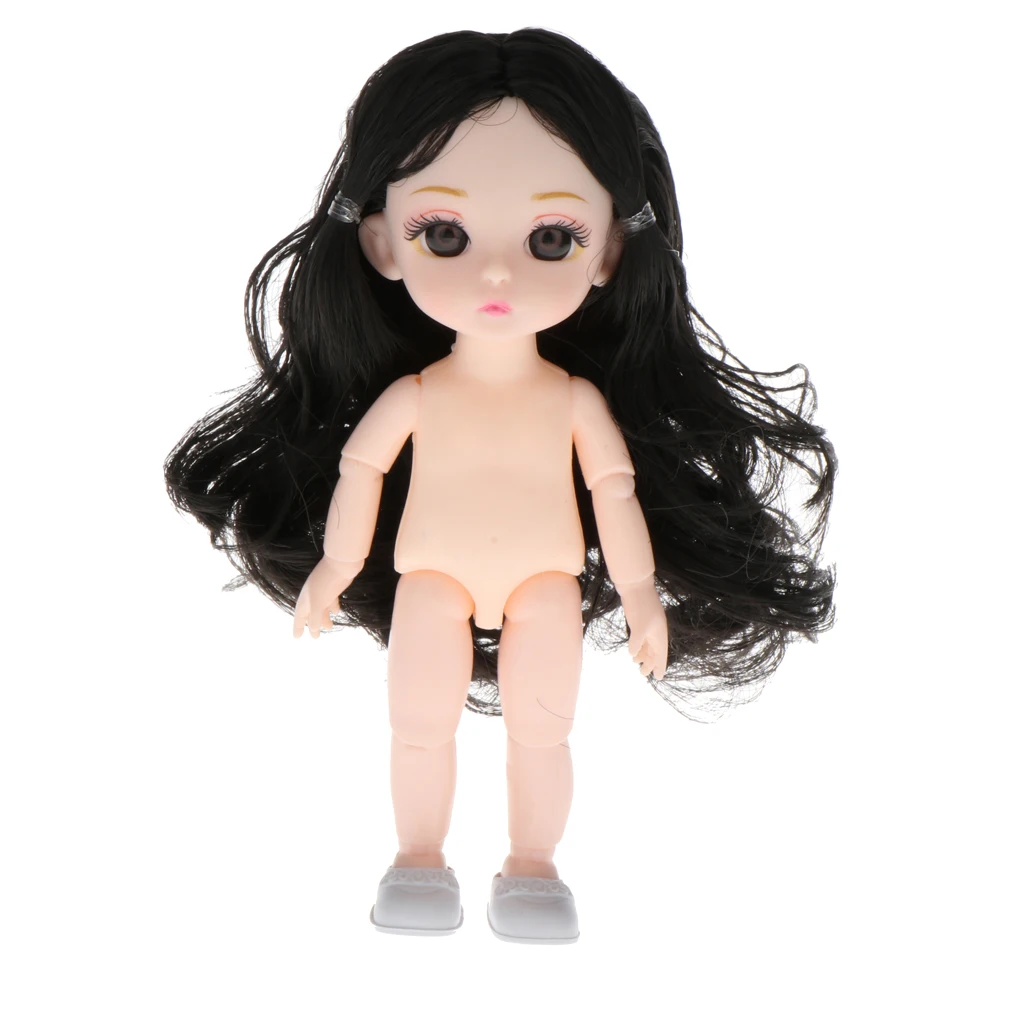 16cm 13 Moveable Jointed Dolls Mini BJD Baby Girl Body Fashion Dolls Toy with Shoes For Girls Gift