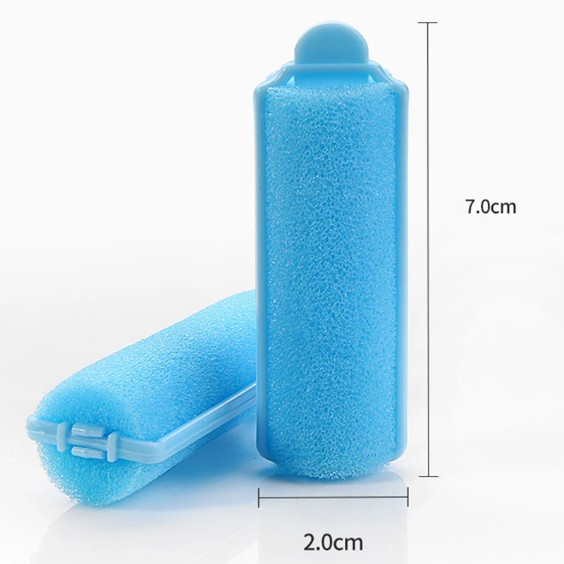 New Design 12pcs/set Magic Sponge Foam Cushion Hair Styling Rollers Curlers DIY Wavy Hair Travel Home Use Twist Tool