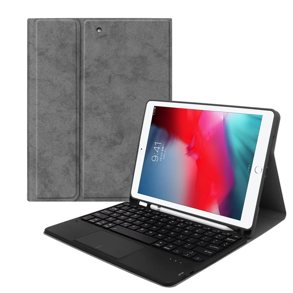 Тачпад Bluetooth клавиатура кожаный чехол подставка для iPad 10,2 7 противоударный планшет защитный чехол Аксессуары