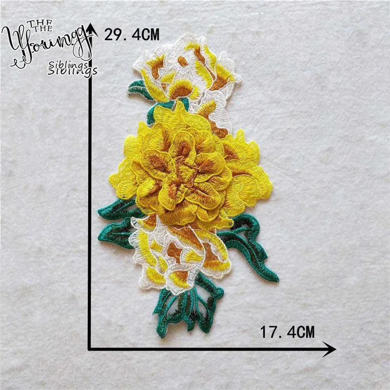 Высокое качество красивый 3D цветок кружевной воротник вышивка кружевная аппликация декольте DIY Швейные принадлежности для декора аксессуары
