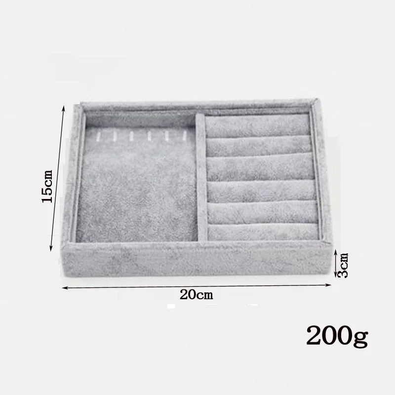 Gray ring & necklace tray