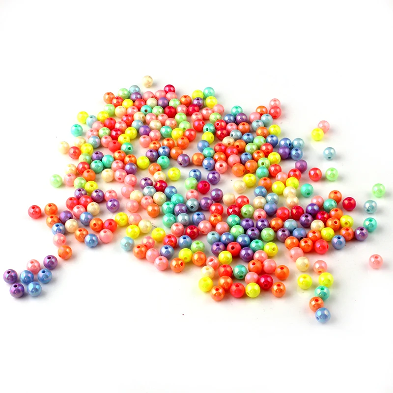 200 шт. детские акриловые бусины 6 Х9 мм|acrylic beads|beads for childrenacrylic beads large |