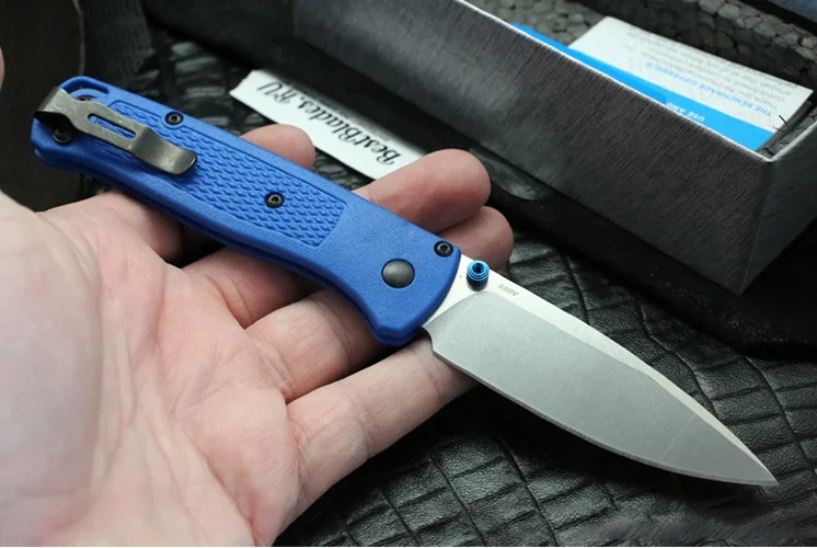 Best folding knives  BM 535 folding knife Nylon fiberglass handle folding knife camping survival tool EDC small tool AXIS system