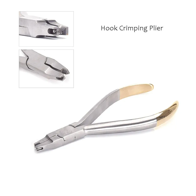 Dental Orthodontic Stainless Steel Crimping Plier Crimpable Hook Pliers