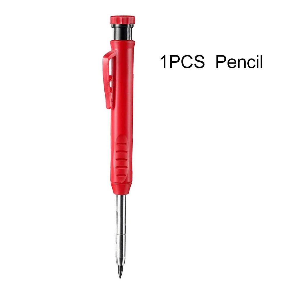 Solid Carpenter Pencil Set Construction Carpenter Marker With Refill Leads Mechanical Pencil