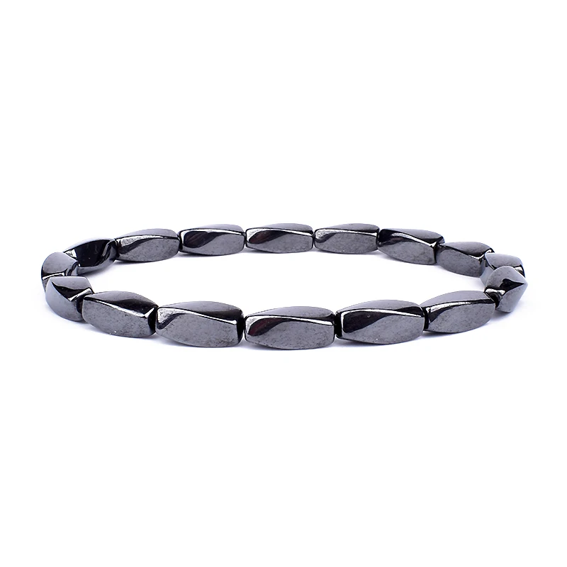 natural stone bracelet Double Hematite Tiger's Eye Bracelets Men Tiger Eye Hematite Charm Bracelets Women Natural Energy Stone Jewelry
