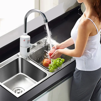 

instantânea tankless elétrica aquecedor de água quente torneira da cozinha aquecedor de água com plug ue Water heater faucet
