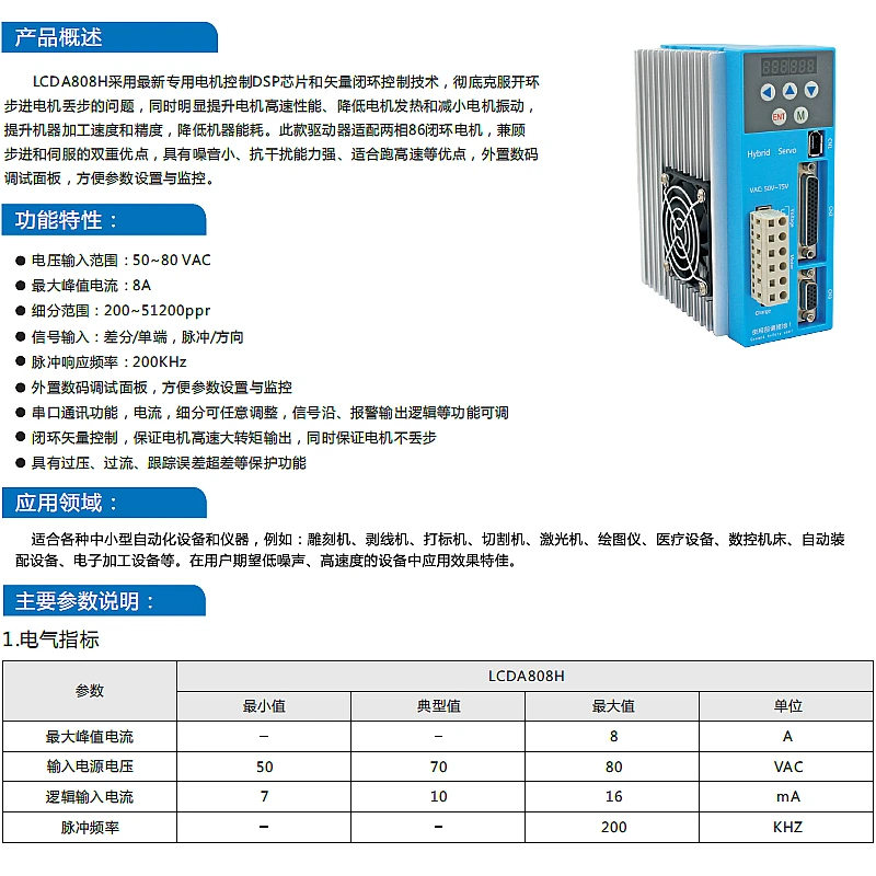 stepper driver LCDA808H kit (12)
