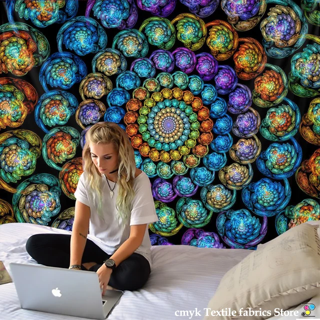 3D Indian Mandala Boheme Wall Hanging Tapestry