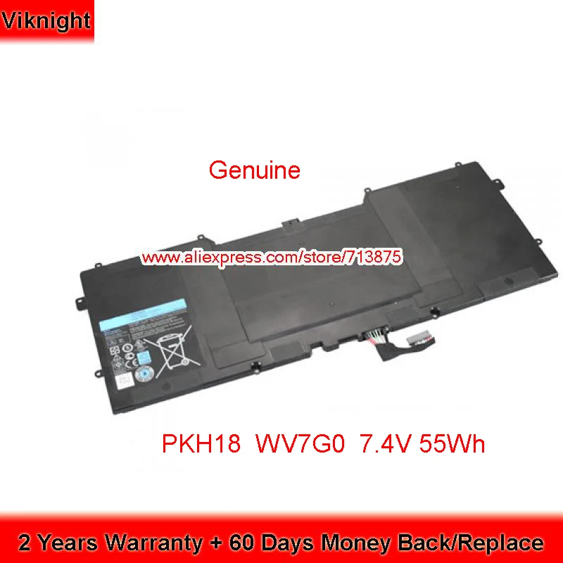 

Genuine 7.4V 55Wh 0PKH18 C4K9V PKH18 WV7G0 Battery for Dell XPS 13 L322X L321X