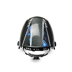 2022new escurecimento automático capacete de soldagem/máscara de soldagem cor verdadeira/cor real mig mag tig/4 arco sensor/célula solar (Grand 918I/958i)