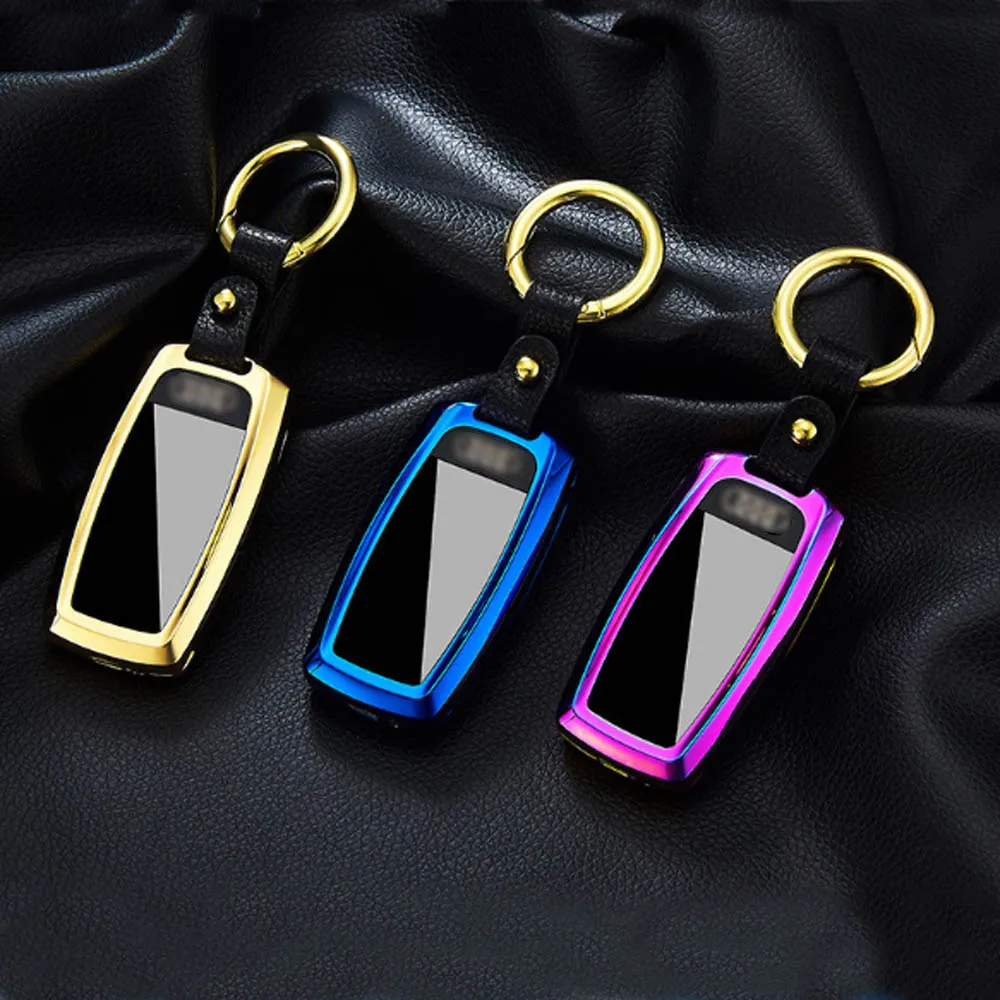50 шт USB Зажигалка освещение светодиодный экран Ключ Пряжка