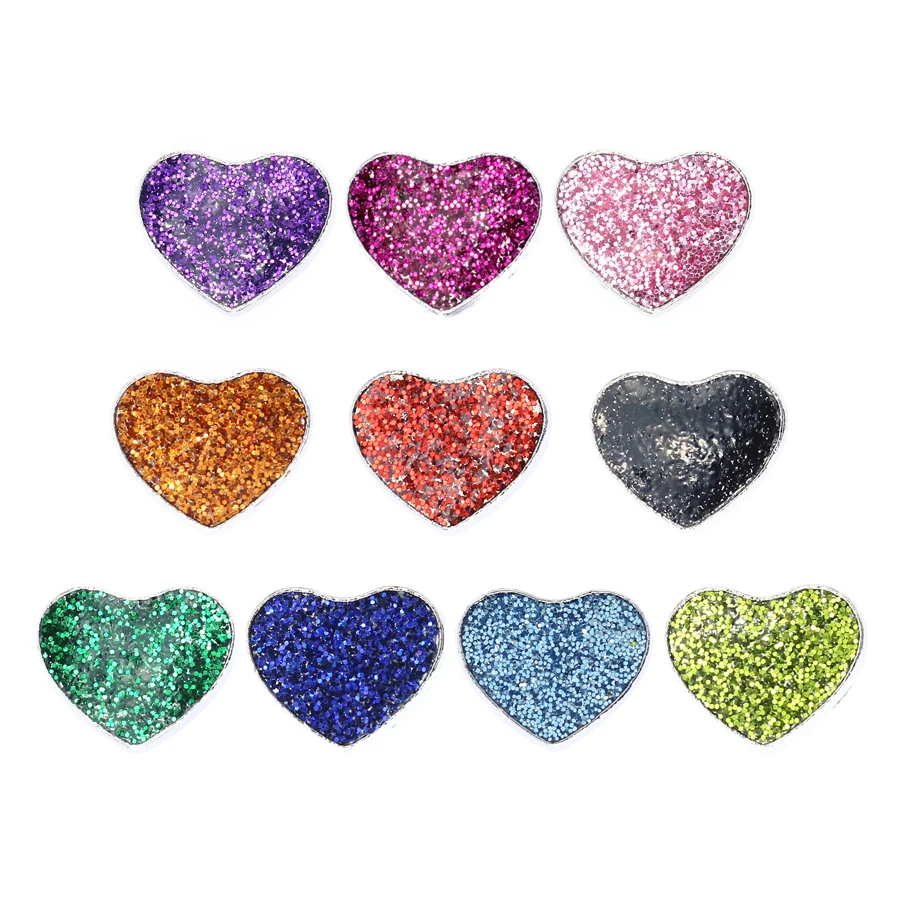 10 Pendentifs DIY Empreintes De Pattes De Chien - Alliage Avec Paillettes, Pour Porte-clés, Sacs, Fermetures éclair