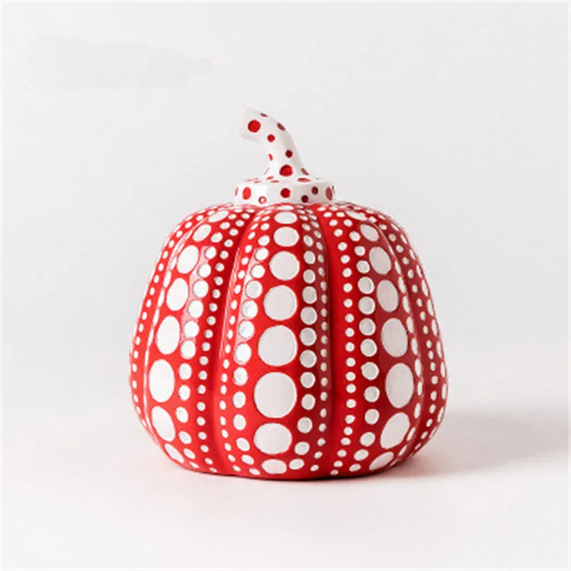 Нордическая Смола Yayoi Kusama точка волны Тыква ремесленник скульптура украшение креативный Кофейня красочный Декор X2674