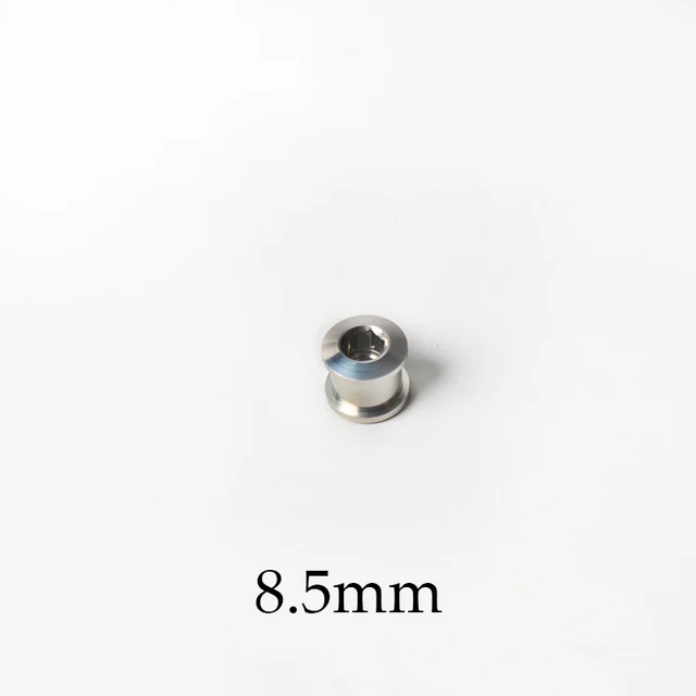 MTB Bike Chainring Screws 6.5mm Aluminum Alloy Chain Ring Bolts Single/Double or Three Plate Crank Parts Cycling Accessories 8.5mm-Sliver-1PC