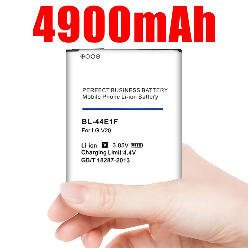 4900 mAh BL-44E1F For LG V20 Battery H915 H910 H990N US996 F800L Cell phone Batteries bl 44e1f Upgrade bateria v20 4900 mAh BL-44E1F For LG V20 Battery H915 H910 H990N US996 F800L Cell phone Batteries bl 44e1f Upgrade bateria v20