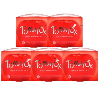 

Korea Cosmetics Tomatox Magic Massage pack 5pcs Moisturizing WhiteningFace Mask Shrink Pores Repairing Facial Mask