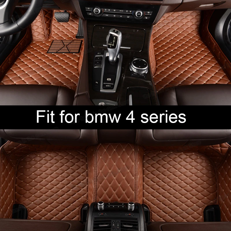 Lsrtw2017 кожаные автомобильные коврики в салон для BMW серий 4 F32 F33 F36 2014 2015 2016 2017 2018 2019