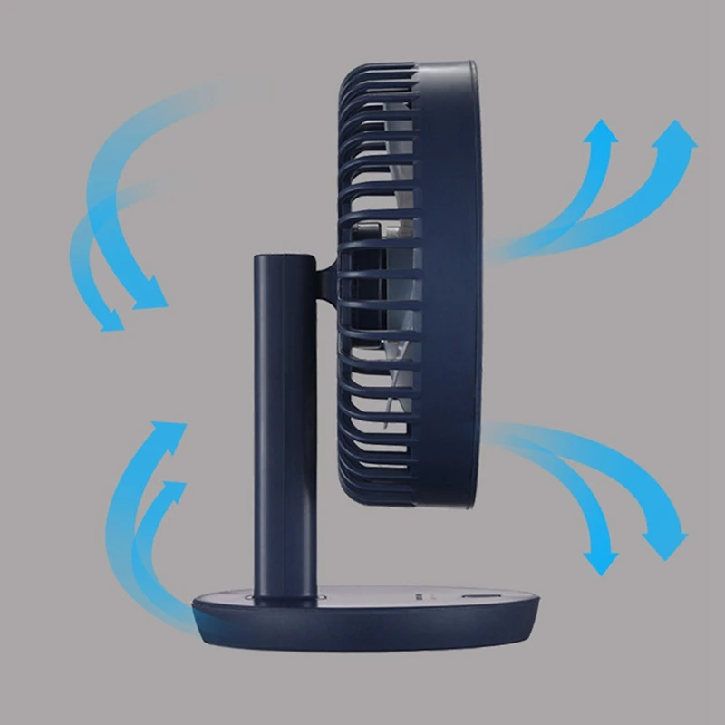 Портативный мини Usb вентилятор перезаряжаемый большой ветер ультра тихий, подходит для офиса, кемпинга, на открытом воздухе